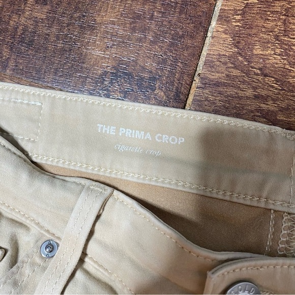 AG Adriano Goldschmied Cream The Prima Crop Cigarette Jeans - Picture 3 of 5